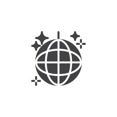 Disko topu vektör simgesi