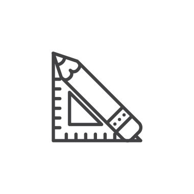 Grafik araç anahat simgesini