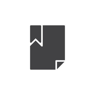 Yer işaretiyle imlenen dosya belge vektör simgesi