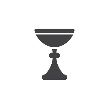 Kiddush şarap kadehi vektör simgesi
