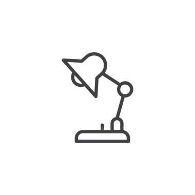 Resepsiyon lambası anahat simgesini