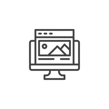 Açılış sayfası anahat simgesi