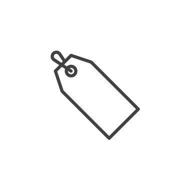 fiyat etiketi anahat simgesini