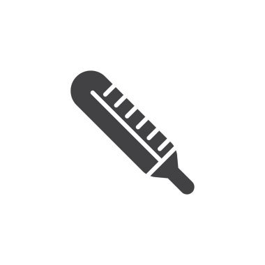 Tıbbi Termometre Vektör Simgesi