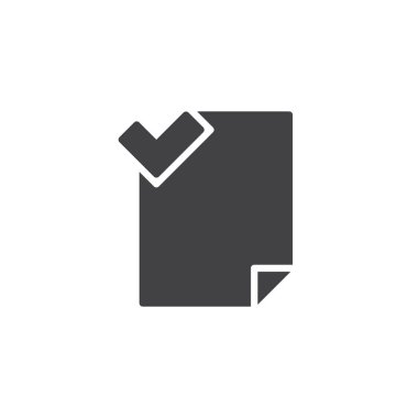 Dosya kabul edilen vektör simgesi