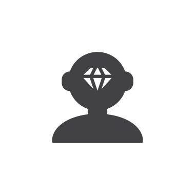 Parlak bir fikir vektör simgesi