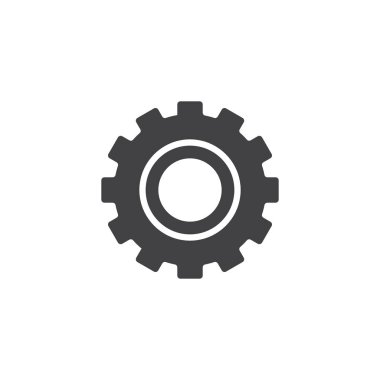 Ayarları dişli vektör simgesi