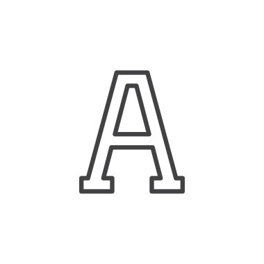 Alfa harf anahat simgesini