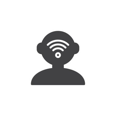 Kişi yayın vektör simgesi