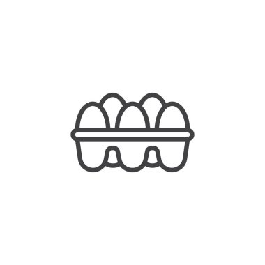 Yumurta kutusu anahat simgesi