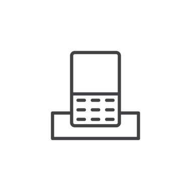 Radyo telefon anahat simgesini