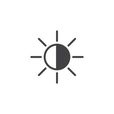 Parlaklık ayarları vektör simgesi