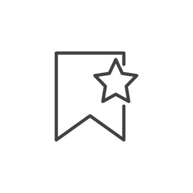 Yıldız anahat simgesi ile yer imi