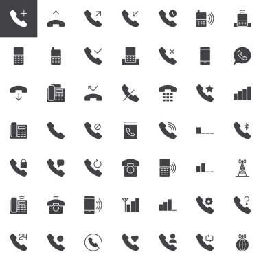 Telefonları Icons set vektör