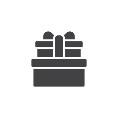 Pasta hediye kutusu vektör simgesi