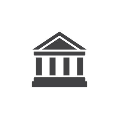 Parthenon modeli vektör simgesi