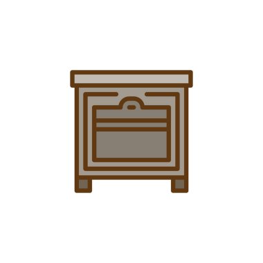 Fırın doldurulmuş anahat simgesini