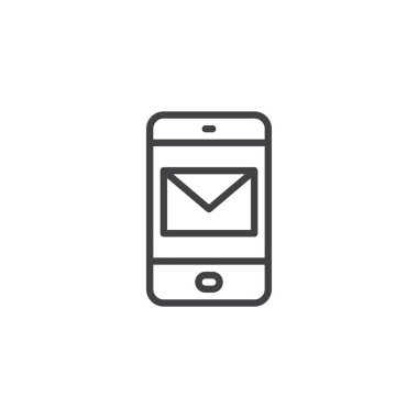 Mobil e-posta ekran anahat simgesini