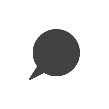 Sohbet iletisi kabarcık vektör simgesi