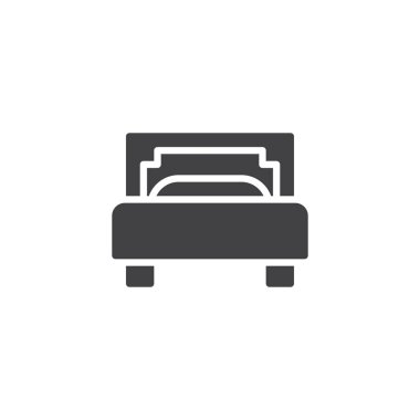 Tek Kişilik Yatak vektör simgesi
