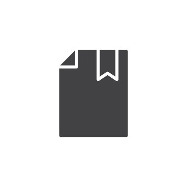 Yer imi vektör simgesi ile belge