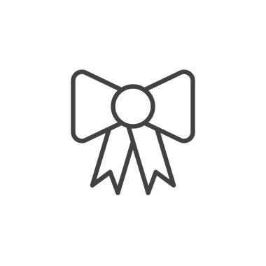 Noel yay şerit anahat simgesini