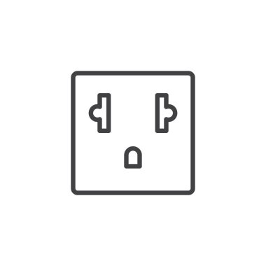 Telefon soket anahat simgesini