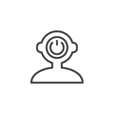 İnsan aklının anahat simgesini geçiş