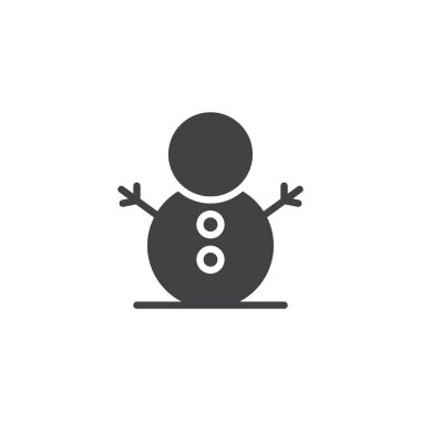 Kardan adam vektör simgesi