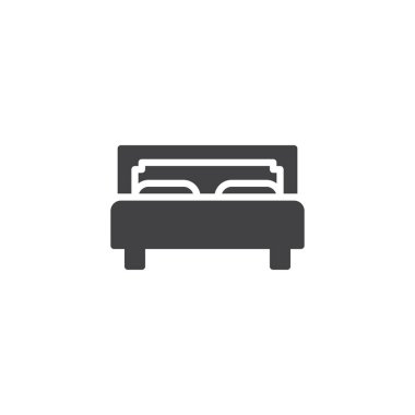 Çift Kişilik Yatak vektör simgesi