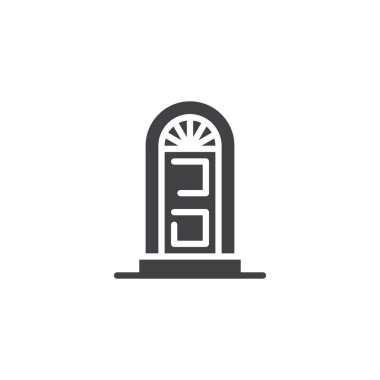 Kemerli kapı vektör simgesi