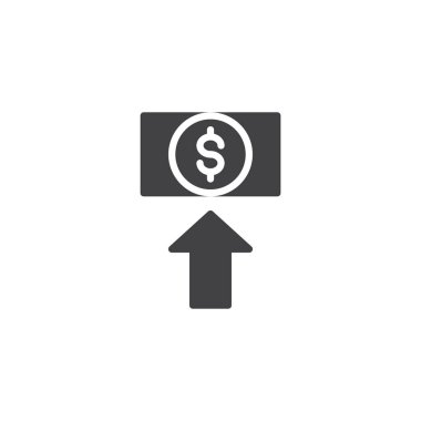 Dolar transfer ok vektör simgesi