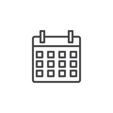 Takvim anahat simgesini