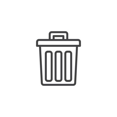 Çöp kutusu simgesini anahatlarını