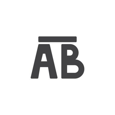 Satırı segment vektör simgesi