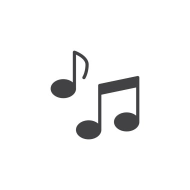müzik notu vektör simgesi