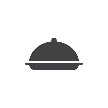 Gıda kapak vektör simgesi