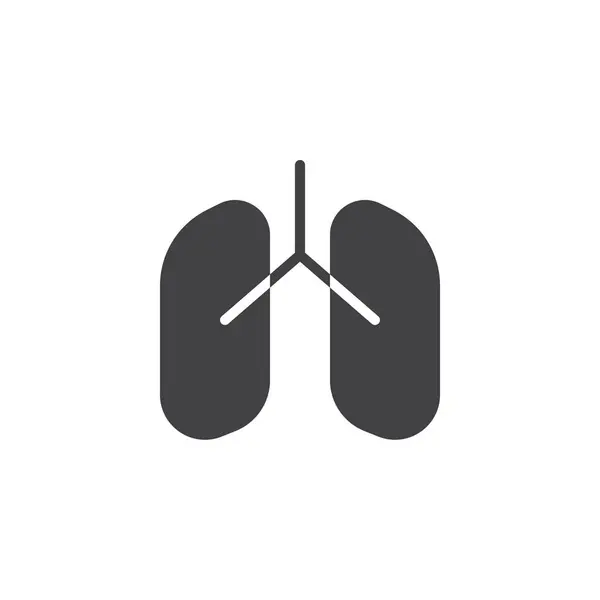 Векторная иконка лёгких — стоковый вектор