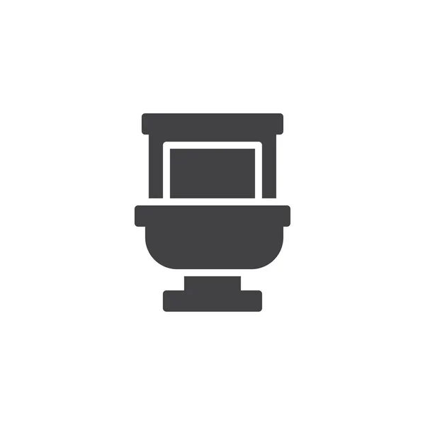 Toilet bowl vector icon — Stock Vector