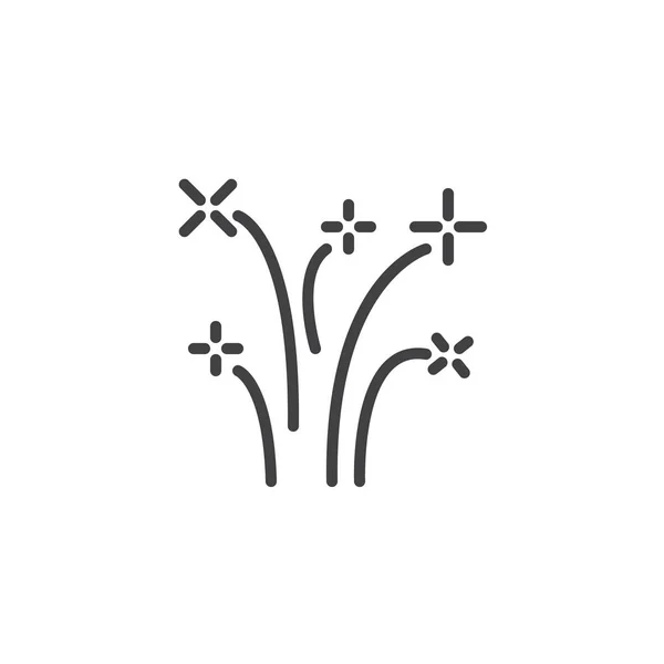 Святковий феєрверк Векторна ікона — стоковий вектор