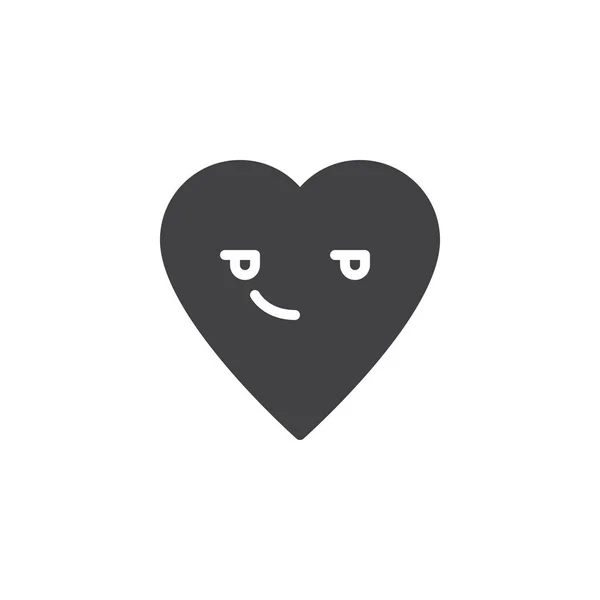 Grijnzende gezicht emoticon vector pictogram — Stockvector
