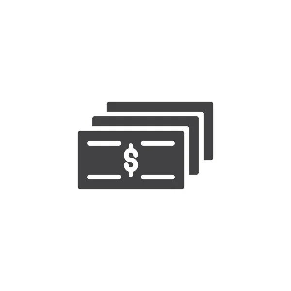 Cash money vector icon — Stock Vector
