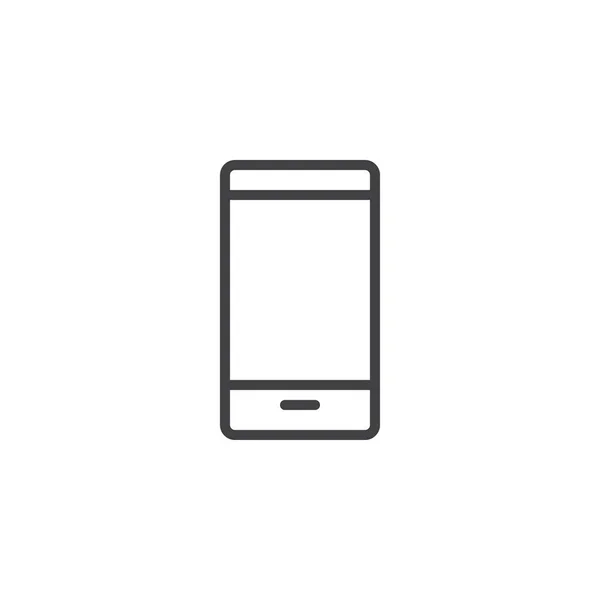 Umrisssymbol für Smartphone-Geräte — Stockvektor