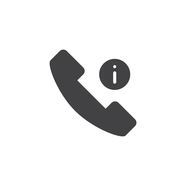 Phone call information vector icon — Stock Vector