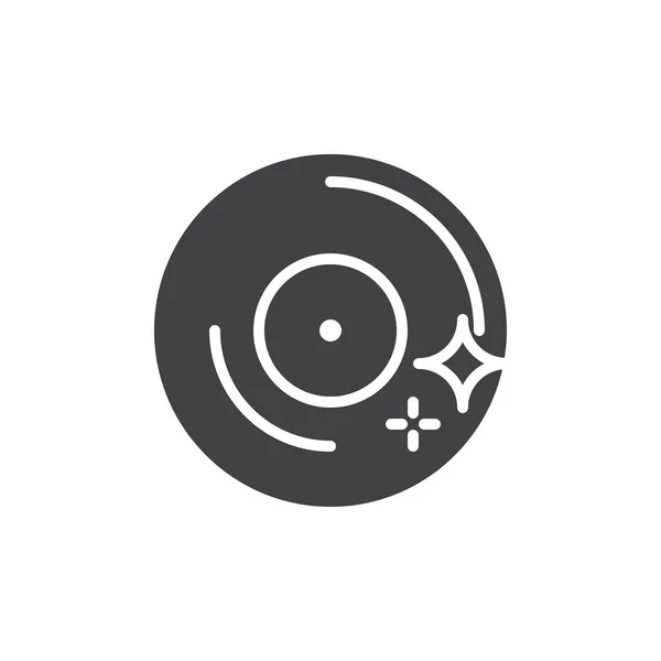 Icône vectorielle disque vinyle — Image vectorielle