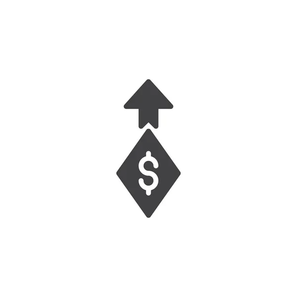Keress pénzt vektor ikon — Stock Vector
