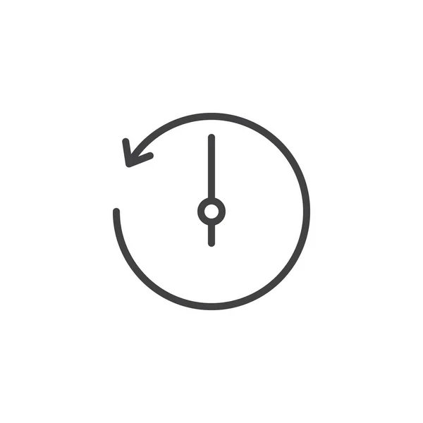 Icono de flecha de rotación en sentido contrario a las agujas del reloj — Vector de stock