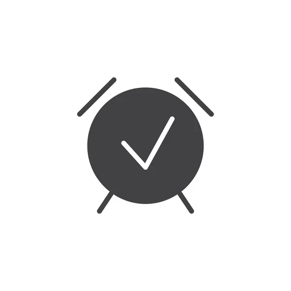 Reloj despertador temporizador vector icono — Vector de stock