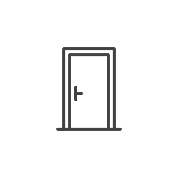 Porte avant icône contour — Image vectorielle