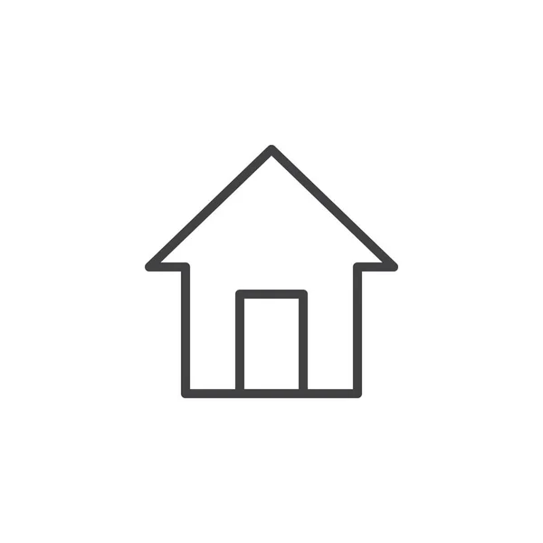 Icono del esquema de la casa — Archivo Imágenes Vectoriales